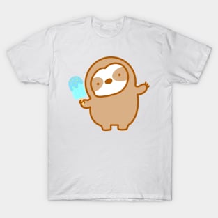 Cute Blue Popsicle Sloth T-Shirt